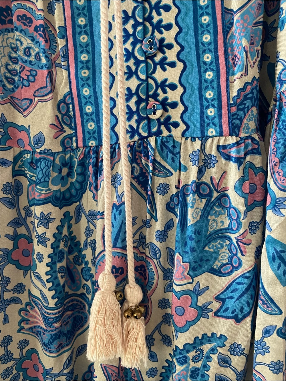 Spell Marmont Gown in Lapis - Picture 4 of 9